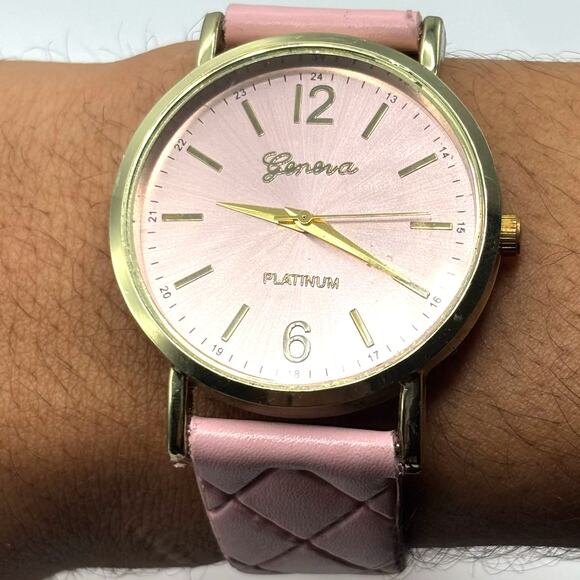 Gold & Pink Men's Watch - Picture 1 of 5